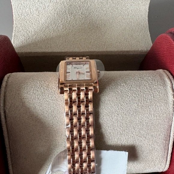 Salvatore Ferragamo Rose Gold Lace Watch - Picture 4 of 5